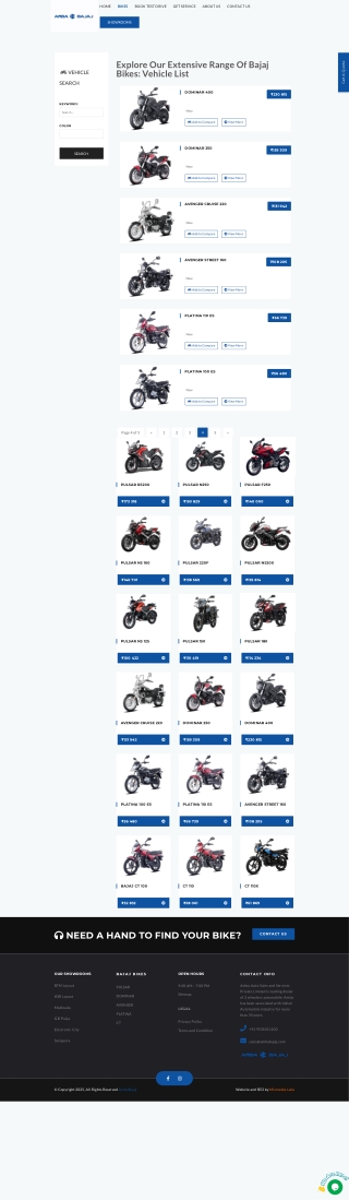 Bajaj Bikes Bangalore - Buy New Bajaj Two Wheelers at Best Prices