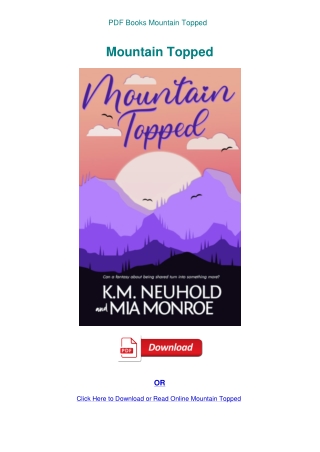 PDF Books Mountain Topped