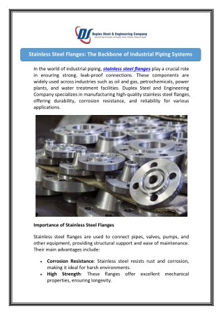 Shop Premium Stainless Steel Forged Flanges Today