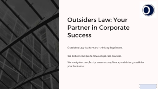 Corporate Law Firm with Trusted Legal Solutions for Businesses