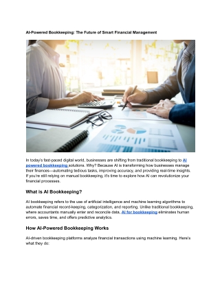 AI-Powered Bookkeeping_ The Future of Smart Financial Management