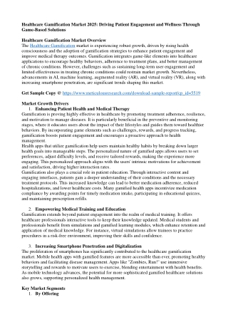 Healthcare Gamification Market 2025: Driving Patient Engagement and Wellness