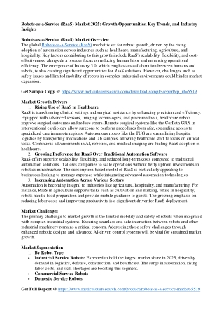 robots as a service raas market 2025 growth