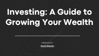 Investing Insights: A Guide by Kenji Steven