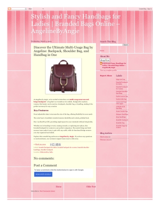 Regular Size Branded Maroon and Beige Backpack for Women—Stylish Shoulder Bag