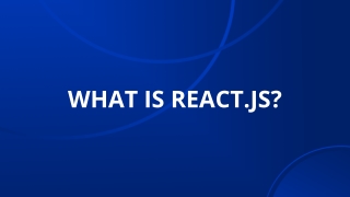 what is react js