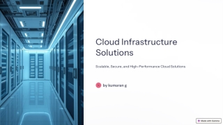 cloud infrastructure solutions