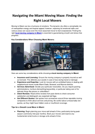 navigating the miami moving maze finding