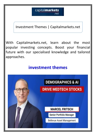 Investment Themes  Capitalmarkets.net