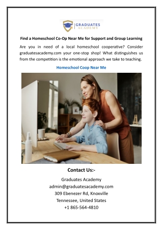 Find a Homeschool Co-Op Near Me for Support and Group Learning