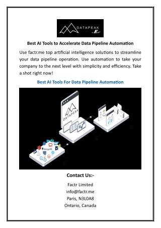 Best AI Tools to Accelerate Data Pipeline Automation