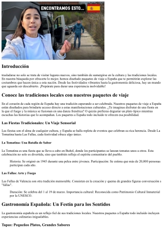 Conoce las tradiciones locales con nuestros paquetes de viaje