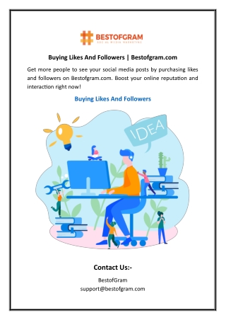 Buying Likes And Followers | Bestofgram.com