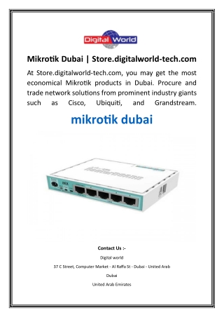 mikrotik dubai store digitalworld tech com