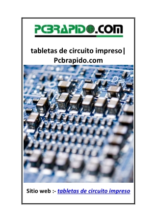 tabletas de circuito impreso Pcbrapido.com