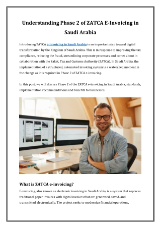 Understanding Phase 2 of ZATCA E-Invoicing in Saudi Arabia