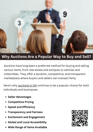 why auctions are a popular way to buy and sell