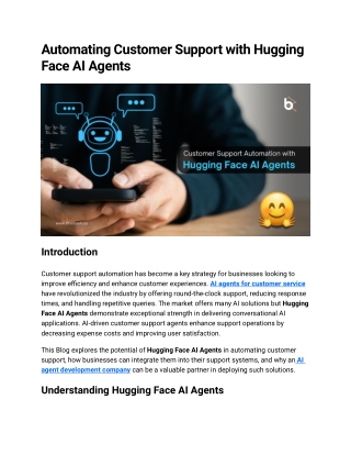 AI Agents for Customer Service: Automate Support | Bluebash