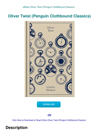 eBook Oliver Twist (Penguin Clothbound Classics)