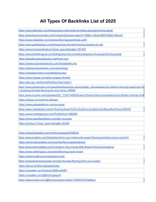 all types of backlinks list of 2025