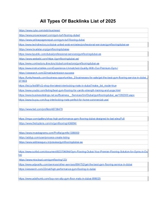 Best Backlinks sites for 2025