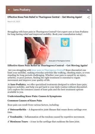 Expert Foot and Ankle Clinic in Townsville, QLD | Podiatry Care