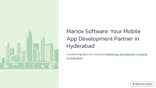 Mobile App Development Company in Hyderabad – Transforming Digital Experiences