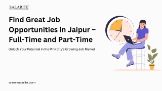 find great job opportunities in jaipur full time