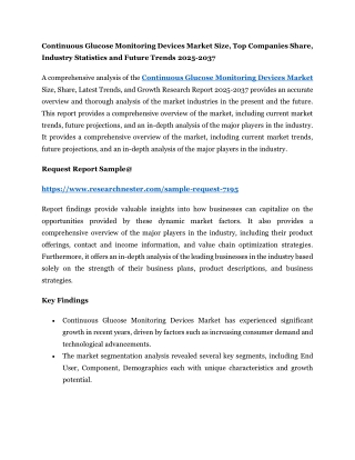 continuous glucose monitoring devices market size