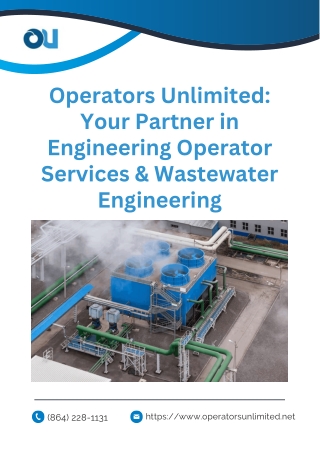 operators unlimited your partner in engineering