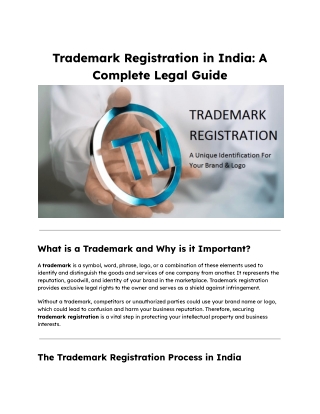 Trademark Registration in India_ A Complete Legal Guide