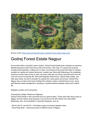 Godrej Forest Estate Nagpur