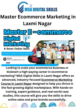 master ecommerce marketing in laxmi nagar