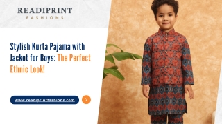 Stylish Kurta Pajama with Jacket for Boys – The Perfect Ethnic Look!