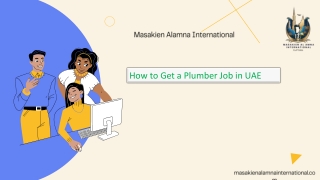 How to Get a Plumber Job in UAE