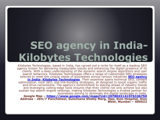 SEO Company in Mumbai- Kilobytes Technologies