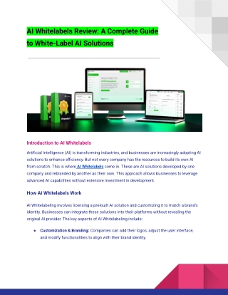 ai whitelabels review a complete guide
