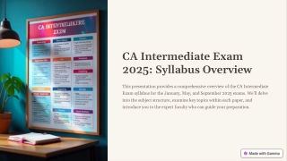 ca intermediate exam 2025 syllabus overview