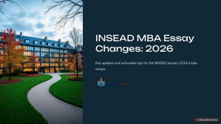 Mastering INSEAD JAN 2026 Intake Essays & Deadlines: Key Insights