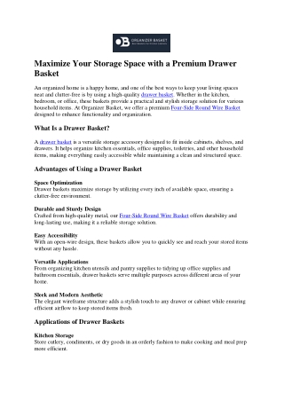 maximize your storage space with a premium drawer