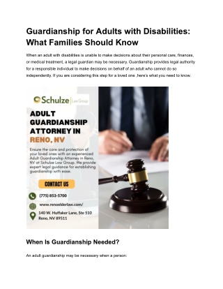 Guardianship for Adults with Disabilities_ What Families Should Know