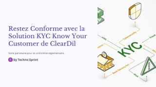 Restez Conforme avec la Solution KYC Know Your Customer de ClearDil