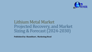 lithium metal market projected recovery