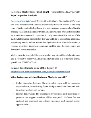 rectenna market size 2025 2037 competitive