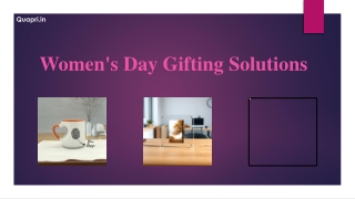 Women's Day Gifting Solutions