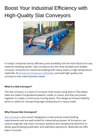 boost your industrial efficiency with high