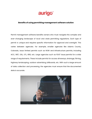 benefits of using permitting management software