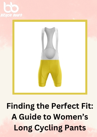 Finding the Perfect Fit A Guide to Women’s Long Cycling Pants