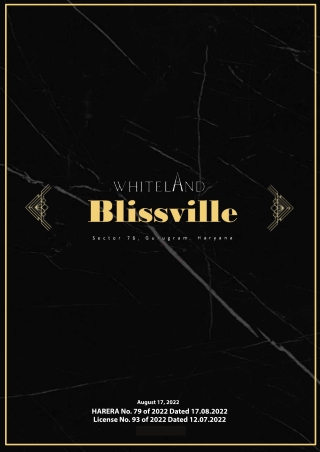 Whiteland BlissVille Elite Edge Infra @9999977783