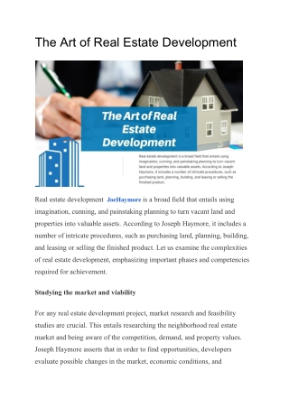 The Art of Real Estate Strategies for Success